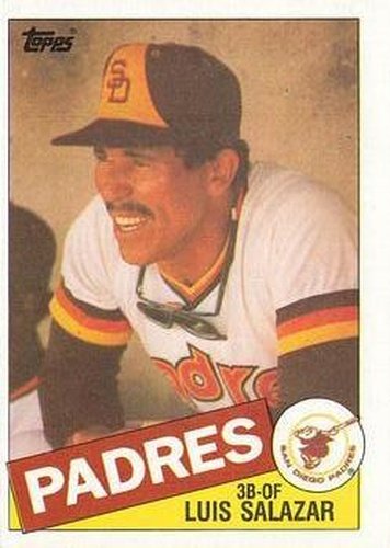 #789 Luis Salazar - San Diego Padres - 1985 Topps Baseball