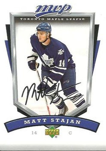 #278 Matt Stajan - Toronto Maple Leafs - 2006-07 Upper Deck MVP Hockey
