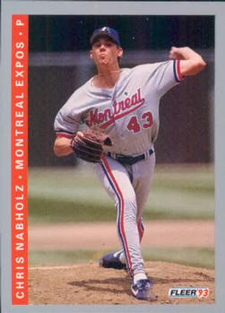 #78 Chris Nabholz - Montreal Expos - 1993 Fleer Baseball