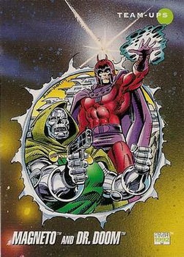 #78 Magneto and Dr. Doom - 1992 Impel Marvel Universe