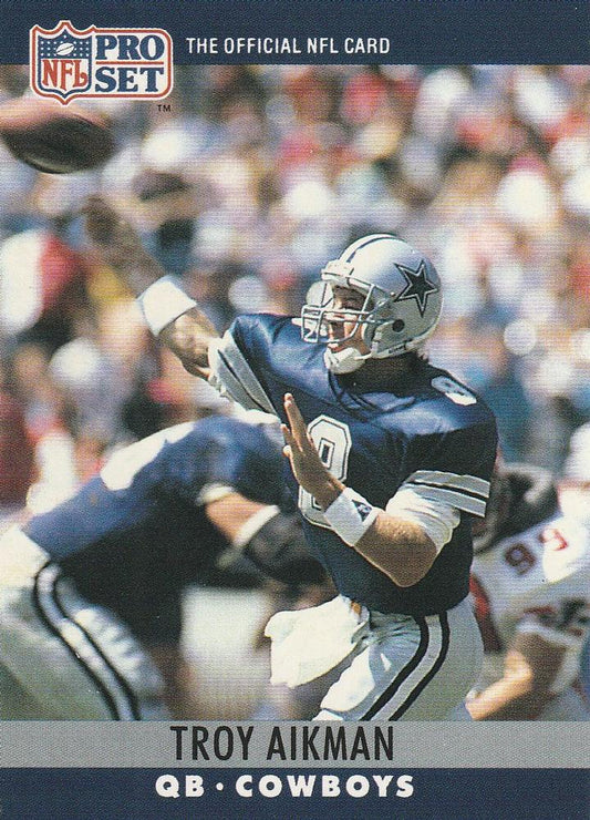 #78 Troy Aikman - Dallas Cowboys - 1990 Pro Set Football