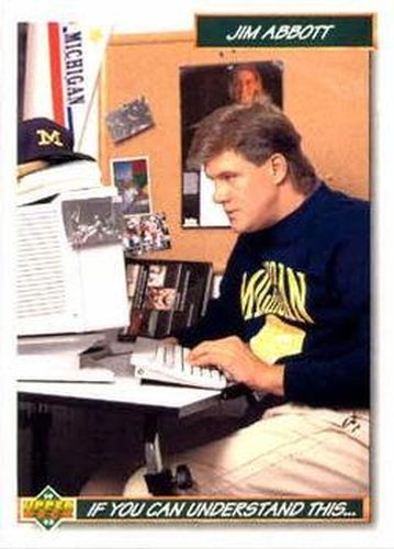 #78 Jim AbbottSIS - California Angels - 1992 Upper Deck Baseball