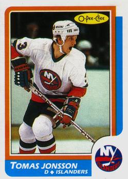 #78 Tomas Jonsson - New York Islanders - 1986-87 O-Pee-Chee Hockey
