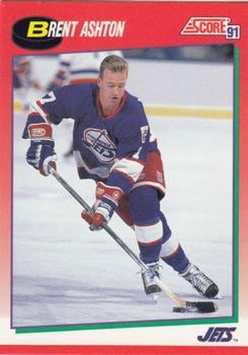 #78 Brent Ashton - Winnipeg Jets - 1991-92 Score Canadian Hockey