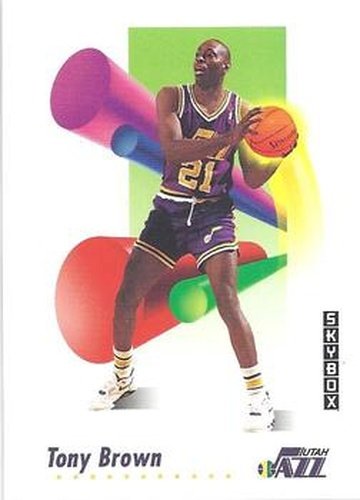 #278 Tony Brown - Utah Jazz - 1991-92 SkyBox Basketball