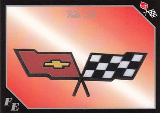 #78 Corvette Flag Emblem #14 of 16 - 1991 Collect-A-Card Vette Set