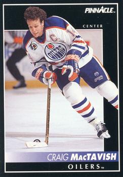 #78 Craig MacTavish - Edmonton Oilers - 1992-93 Pinnacle Canadian Hockey
