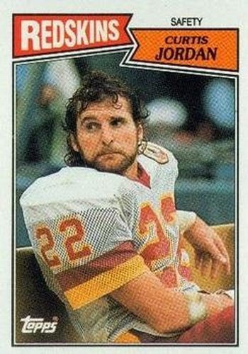 #78 Curtis Jordan - Washington Redskins - 1987 Topps Football