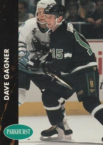 #78 Dave Gagner - Minnesota North Stars - 1991-92 Parkhurst Hockey