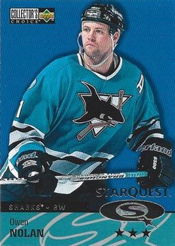 #SQ78 Owen Nolan - San Jose Sharks - 1997-98 Collector's Choice Hockey - StarQuest