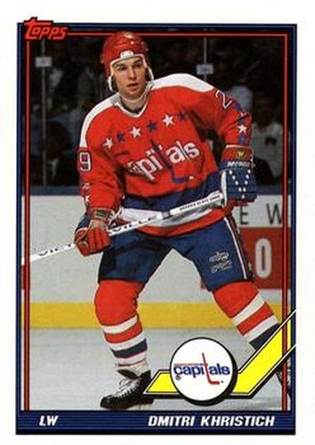 #78 Dmitri Khristich - Washington Capitals - 1991-92 Topps Hockey