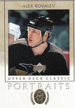 #78 Alex Kovalev - Pittsburgh Penguins - 2002-03 Upper Deck Classic Portraits Hockey