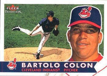 #78 Bartolo Colon - Cleveland Indians - 2001 Fleer Tradition Baseball