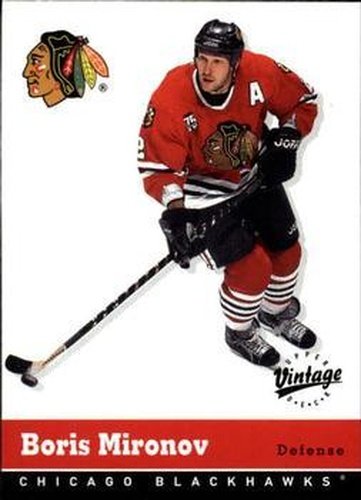 #78 Boris Mironov - Chicago Blackhawks - 2000-01 Upper Deck Vintage Hockey