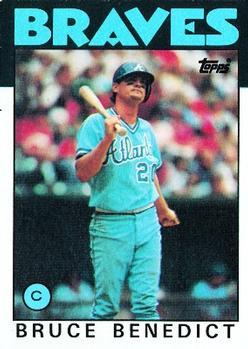 #78 Bruce Benedict - Atlanta Braves - 1986 Topps Baseball