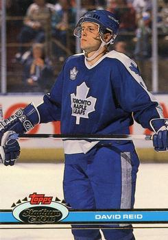 #78 Dave Reid - Toronto Maple Leafs - 1991-92 Stadium Club Hockey