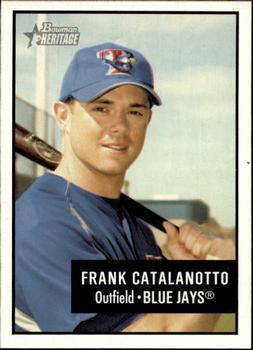 #78 Frank Catalanotto - Toronto Blue Jays - 2003 Bowman Heritage Baseball