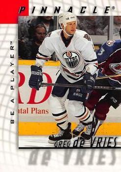 #78 Greg DeVries - Edmonton Oilers - 1997-98 Pinnacle Be a Player Hockey
