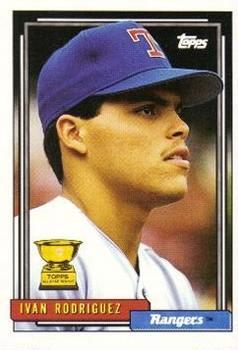 #78 Ivan Rodriguez - Texas Rangers - 1992 Topps Baseball