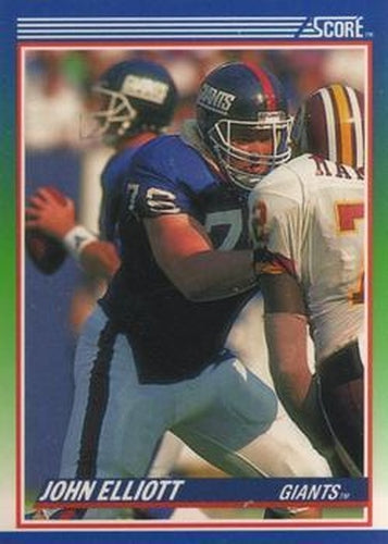 #78 John Elliott - New York Giants - 1990 Score Football