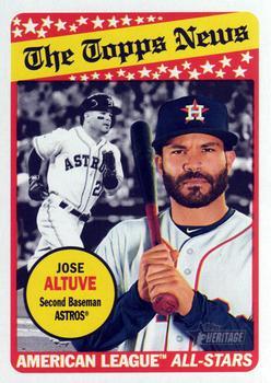 #78 Jose Altuve - Houston Astros - 2018 Topps Heritage Baseball