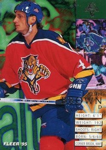 #78 Keith Brown - Florida Panthers - 1994-95 Fleer Hockey