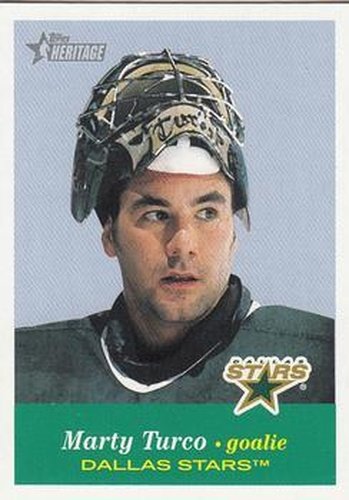 #78 Marty Turco - Dallas Stars - 2001-02 Topps Heritage Hockey