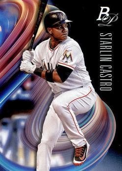 #78 Starlin Castro - Miami Marlins - 2018 Bowman Platinum Baseball