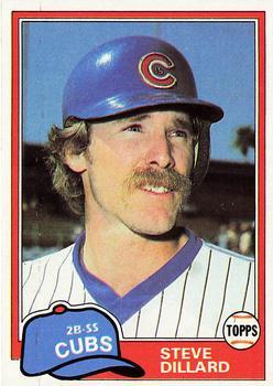 #78 Steve Dillard - Chicago Cubs - 1981 Topps Baseball