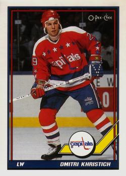 #78 Dmitri Khristich - Washington Capitals - 1991-92 O-Pee-Chee Hockey
