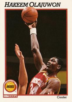 #78 Hakeem Olajuwon - Houston Rockets - 1991-92 Hoops Basketball