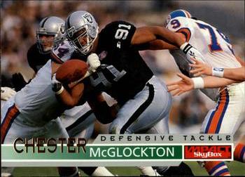 #78 Chester McGlockton - Oakland Raiders - 1995 SkyBox Impact Football