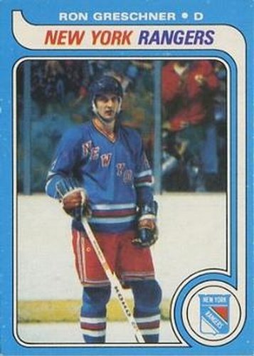 #78 Ron Greschner - New York Rangers - 1979-80 O-Pee-Chee Hockey