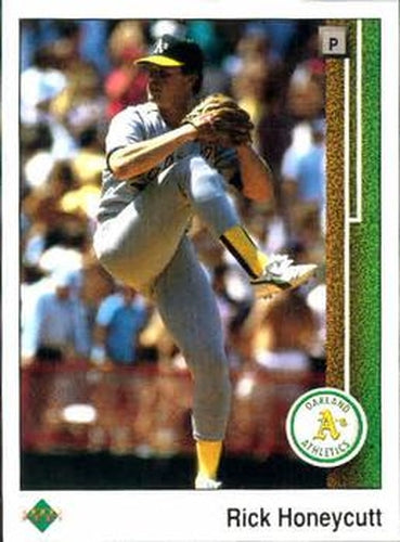 #278 Rick Honeycutt - Oakland Athletics - 1989 Upper Deck Baseball