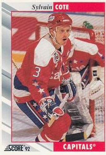 #78 Sylvain Cote - Washington Capitals - 1992-93 Score USA Hockey