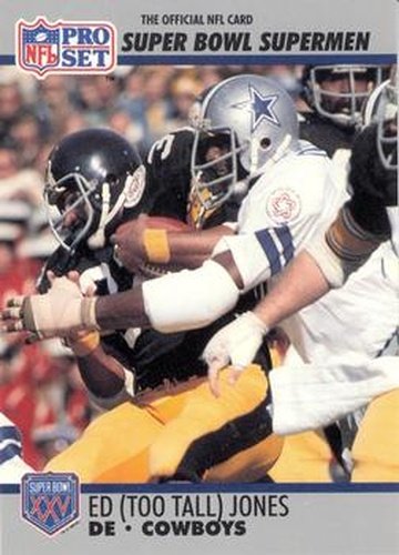 #78 Ed Too Tall Jones - Dallas Cowboys - 1990-91 Pro Set Super Bowl XXV Silver Anniversary Football