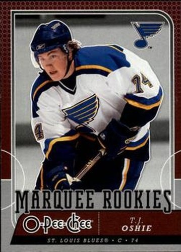 #790 T.J. Oshie - St. Louis Blues - 2008-09 O-Pee-Chee Hockey