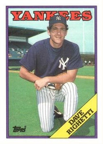 #790 Dave Righetti - New York Yankees - 1988 Topps Baseball