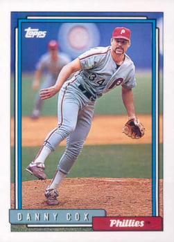 #791 Danny Cox - Philadelphia Phillies - 1992 Topps Baseball