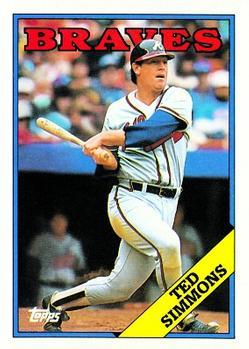 #791 Ted Simmons - Atlanta Braves - 1988 Topps Baseball
