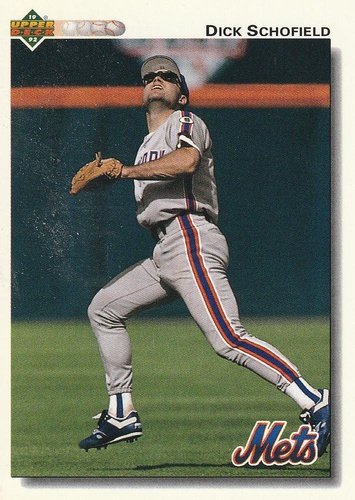#791 Dick Schofield - New York Mets - 1992 Upper Deck Baseball