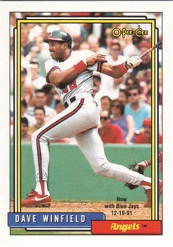 #792 Dave Winfield - Toronto Blue Jays - 1992 O-Pee-Chee Baseball