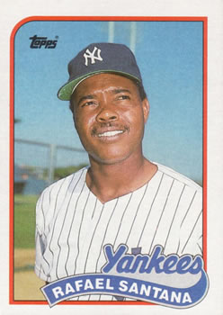 #792 Rafael Santana - New York Yankees - 1989 Topps Baseball