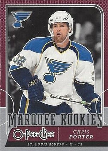 #792 Chris Porter - St. Louis Blues - 2008-09 O-Pee-Chee Hockey