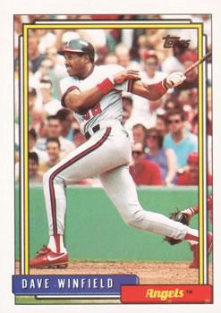 #792 Dave Winfield - California Angels - 1992 Topps Baseball