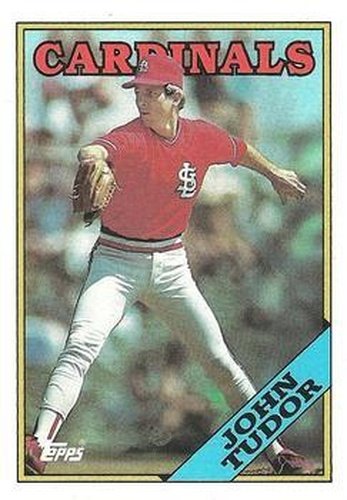 #792 John Tudor - St. Louis Cardinals - 1988 Topps Baseball