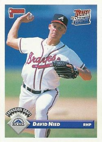 #792 David Nied - Colorado Rockies - 1993 Donruss Baseball