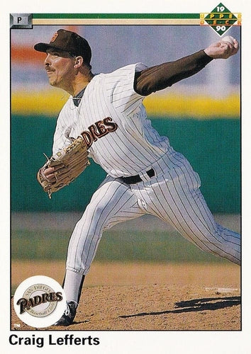 #792 Craig Lefferts - San Diego Padres - 1990 Upper Deck Baseball