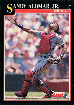 #793 Sandy Alomar Jr. - Cleveland Indians - 1991 Score Baseball