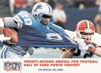 #794 Barry Sanders - Detroit Lions - 1990 Pro Set Football